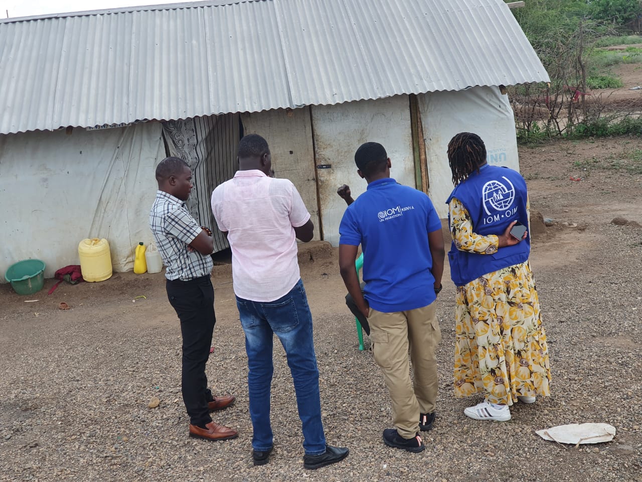IOM field site inspection in Kenya